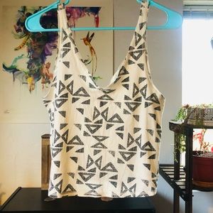 UO Geo Patterned Crop Tank